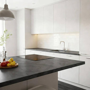 Искусственный камень Staron VN180 Noir Concrete